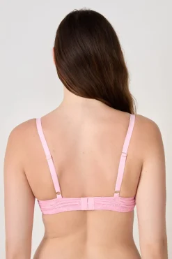 Outlet ETAM Sujetador N. 9 - Balconet de encaje ROSA CARAMELO