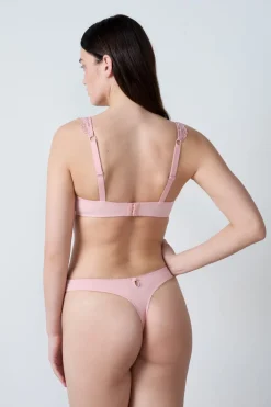 Clearance ETAM Sujetador Nº 9 - Balconet de encaje ROSA EMPOLVADO
