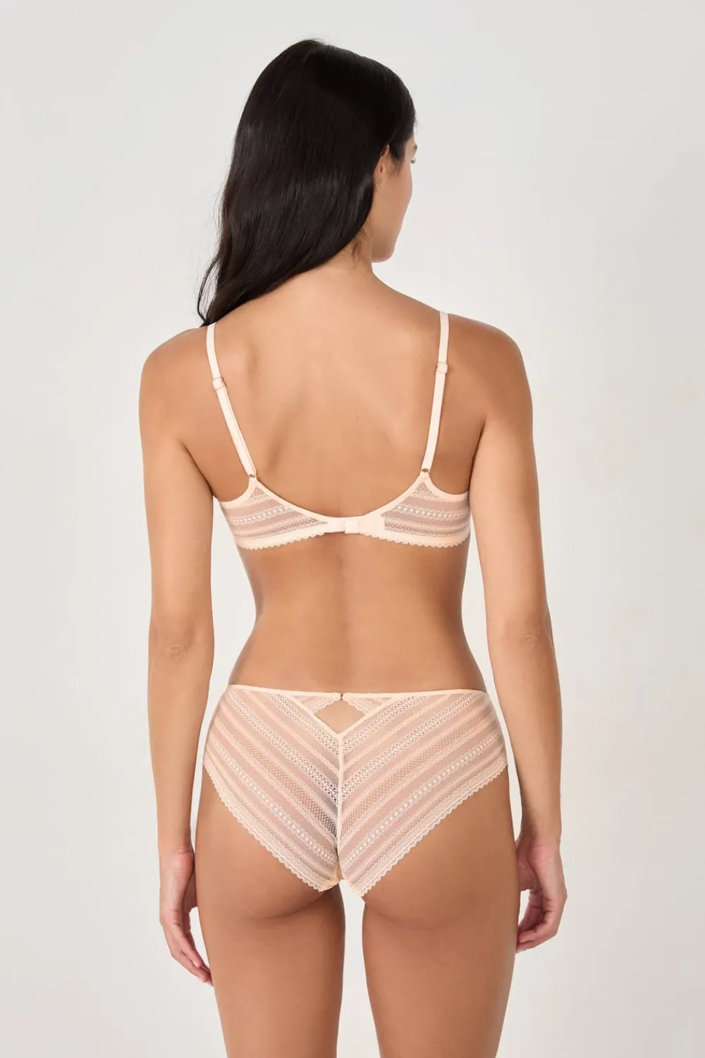 Clearance ETAM Sujetador N. 9 - Balconnet de encaje ROSA CLARO