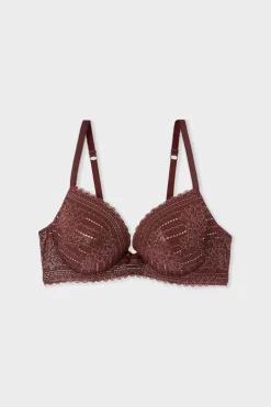 Clearance ETAM Sujetador Nº 5 - Copa fina escote pronunciado ROSA CLARO