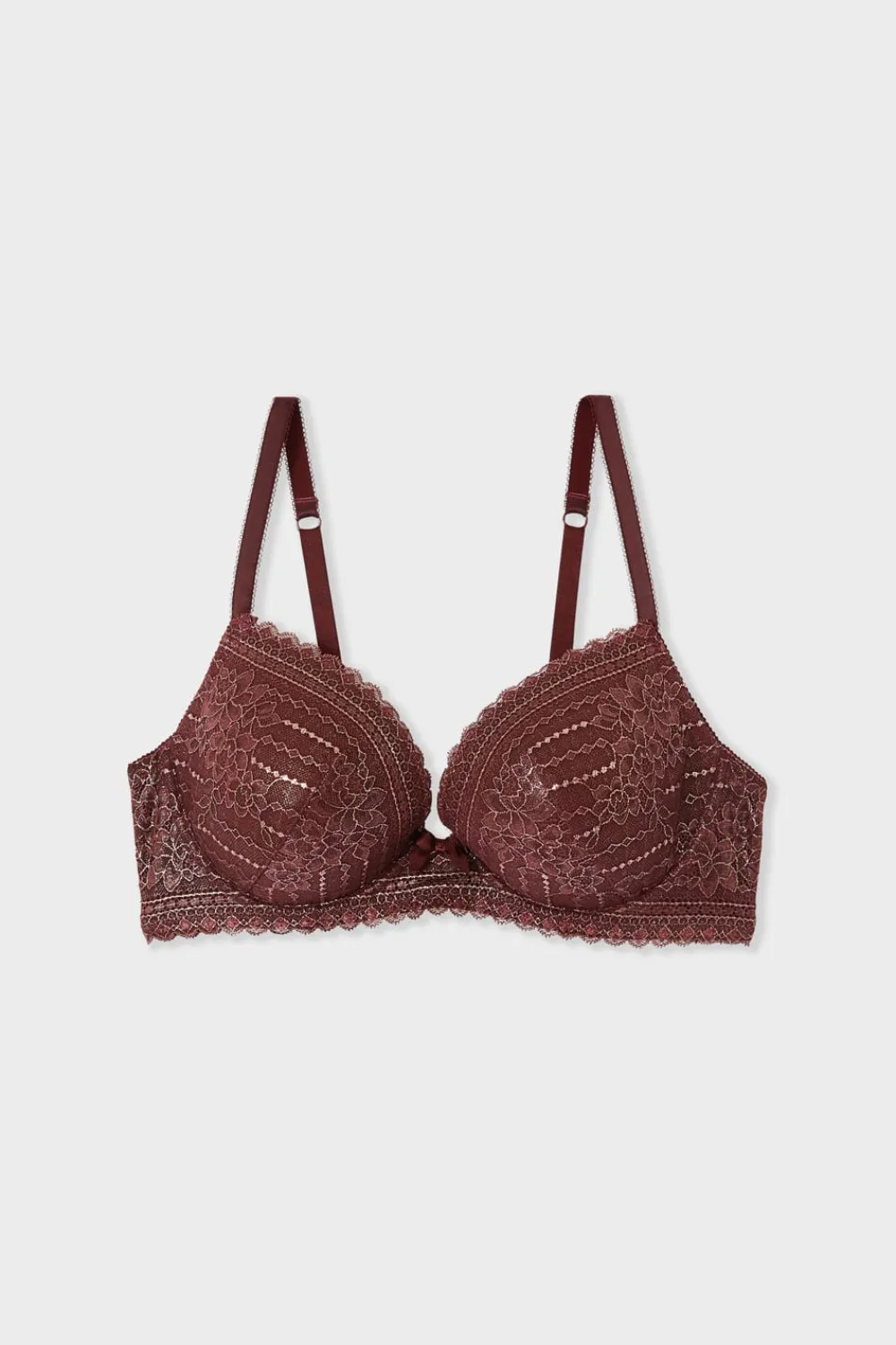 Clearance ETAM Sujetador Nº 5 - Copa fina escote pronunciado ROSA CLARO