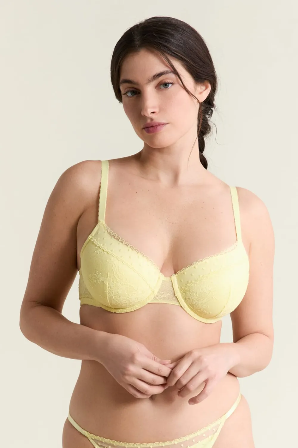 Best ETAM Sujetador N.º 4 - Copas finas AMARILLO PÁLIDO.