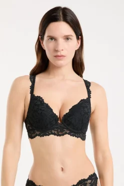 Discount ETAM Sujetador Nº 2 - El push-up escote pronunciado NEGRO