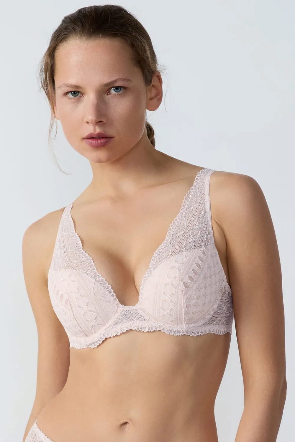 Outlet ETAM Sujetador Nº 3 - El triángulo push-up ROSA PÁLIDO