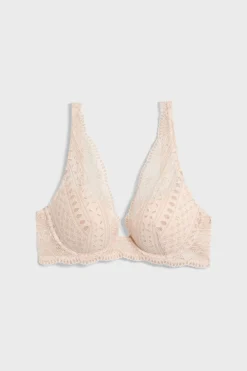 Outlet ETAM Sujetador Nº 3 - El triángulo push-up ROSA PÁLIDO