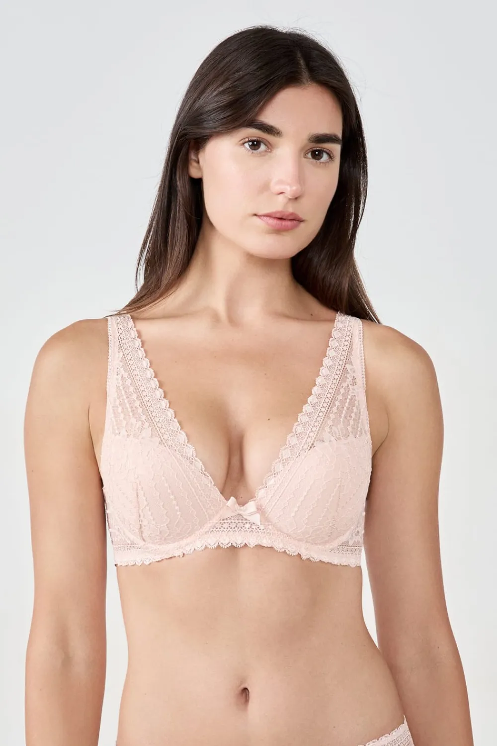 Outlet ETAM Sujetador Nº 3 - El triángulo push-up ROSA SUAVE