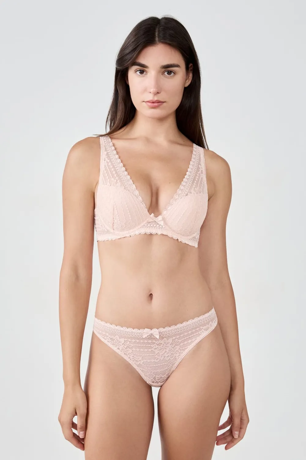 Outlet ETAM Sujetador Nº 3 - El triángulo push-up ROSA SUAVE