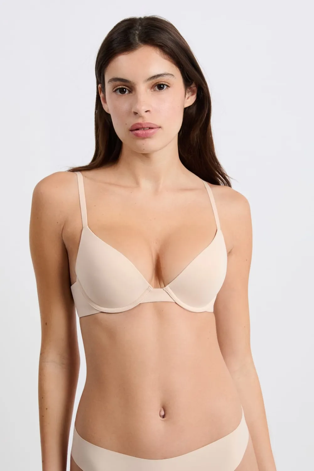 New ETAM Sujetador Nº 2 - Push up escote pronunciado BLANCO ROTO