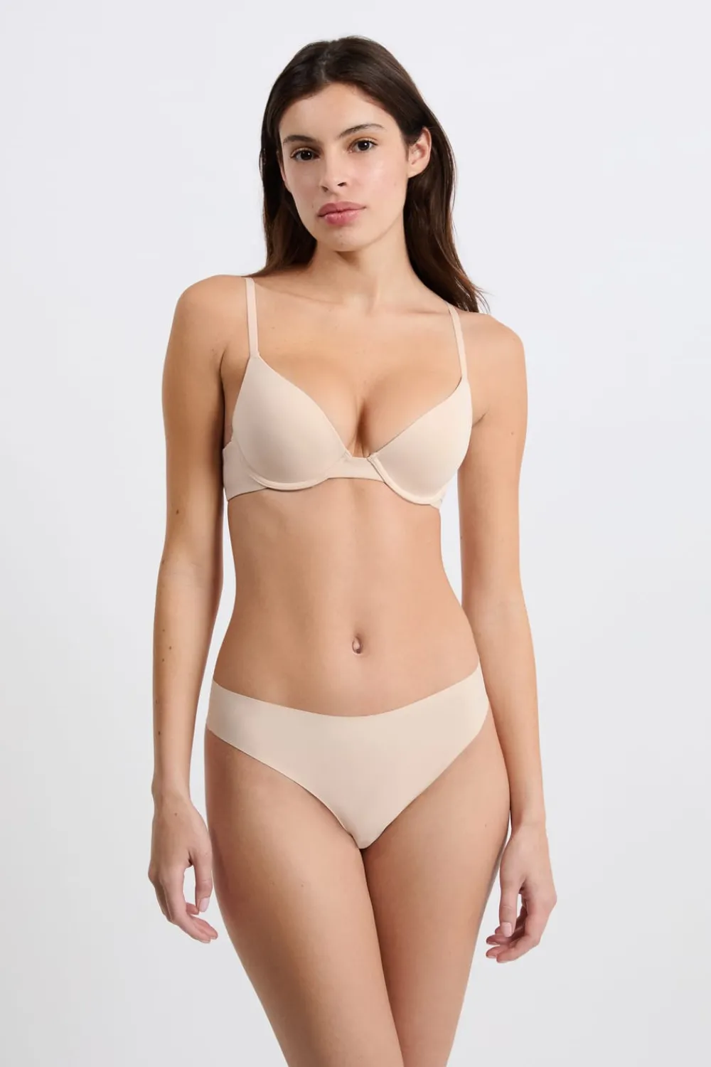 New ETAM Sujetador Nº 2 - Push up escote pronunciado BLANCO ROTO
