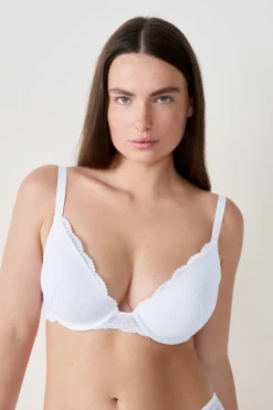Hot ETAM Sujetador Nº 2 - Push up escote pronunciado BLANCO