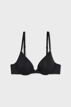 Outlet ETAM Sujetador Nº 2 - Push up escote pronunciado NEGRO