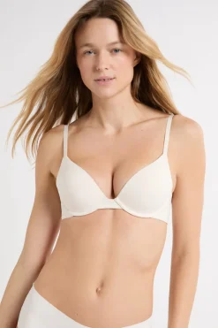 Outlet ETAM Sujetador Nº 2 - Push up escote pronunciado CRUDO