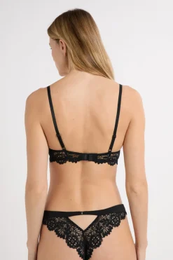 Hot ETAM Sujetador Nº 2 - Push up escote pronunciado NEGRO