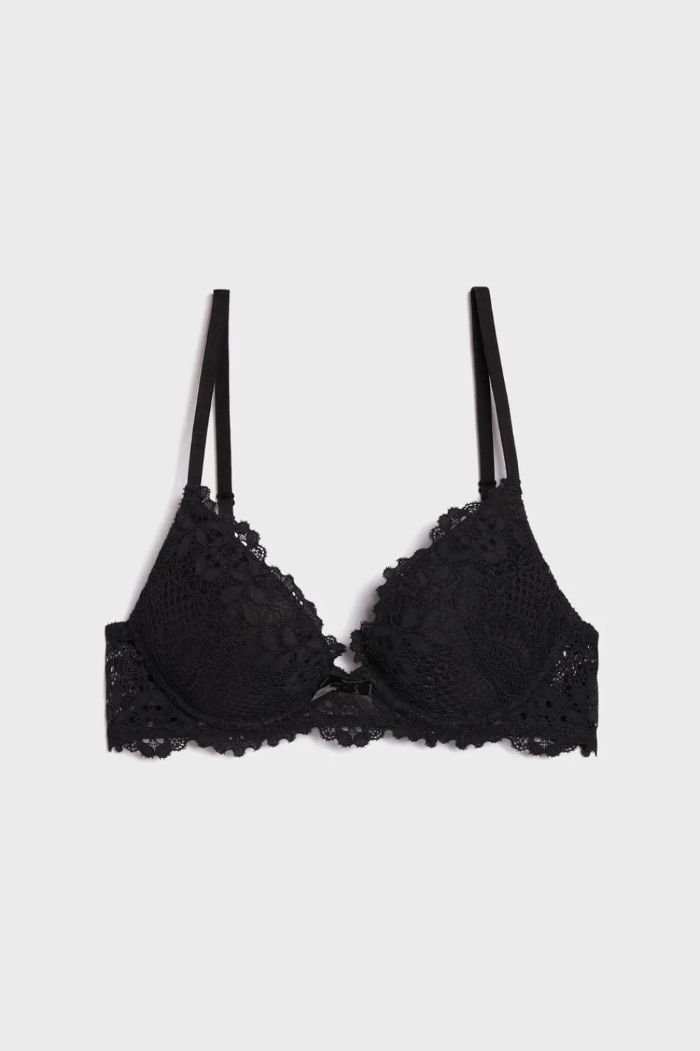 Hot ETAM Sujetador Nº 2 - Push up escote pronunciado NEGRO