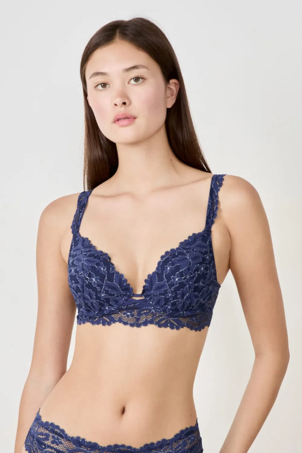 New ETAM Sujetador N. 2 - Push-up escotado AZUL NOCHE