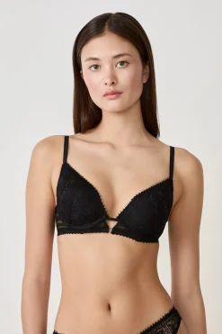 Clearance ETAM Sujetador N. 2 - Push-up escote pronunciado NEGRO