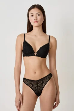 Clearance ETAM Sujetador N. 2 - Push-up escote pronunciado NEGRO