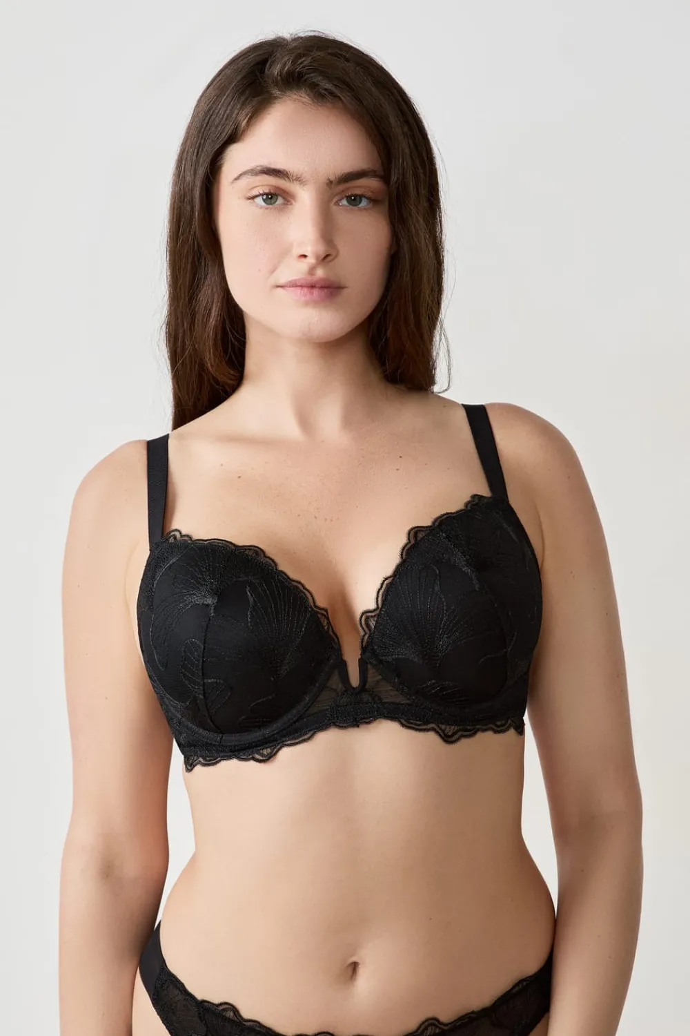 Sale ETAM Sujetador N. 5 - Push-up escotado NEGRO