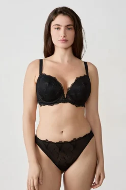 Sale ETAM Sujetador N. 5 - Push-up escotado NEGRO