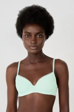 Clearance ETAM Sujetador N. 4 - Sujetador copa fina VERDE PÁLIDO