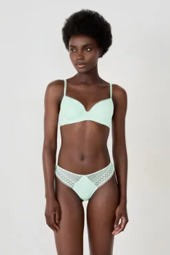 Clearance ETAM Sujetador N. 4 - Sujetador copa fina VERDE PÁLIDO