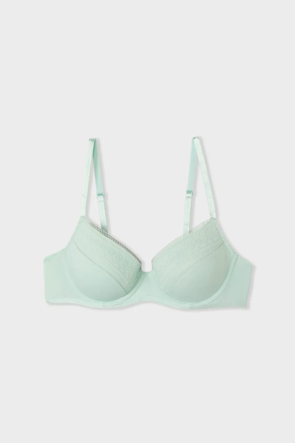 Clearance ETAM Sujetador N. 4 - Sujetador copa fina VERDE PÁLIDO