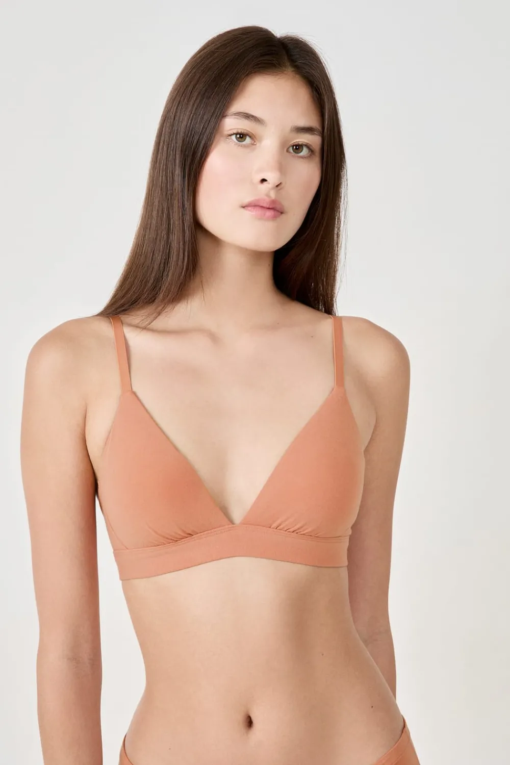 Outlet ETAM Sujetador N. 8 - Sujetador triángulo sin aros ROSA EMPOLVADO