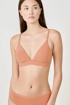 Outlet ETAM Sujetador N. 8 - Sujetador triángulo sin aros ROSA EMPOLVADO