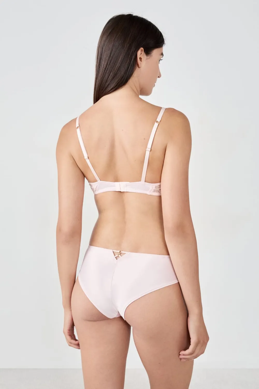 Clearance ETAM Sujetador N.9 - Balconet de encaje ROSA EMPOLVADO