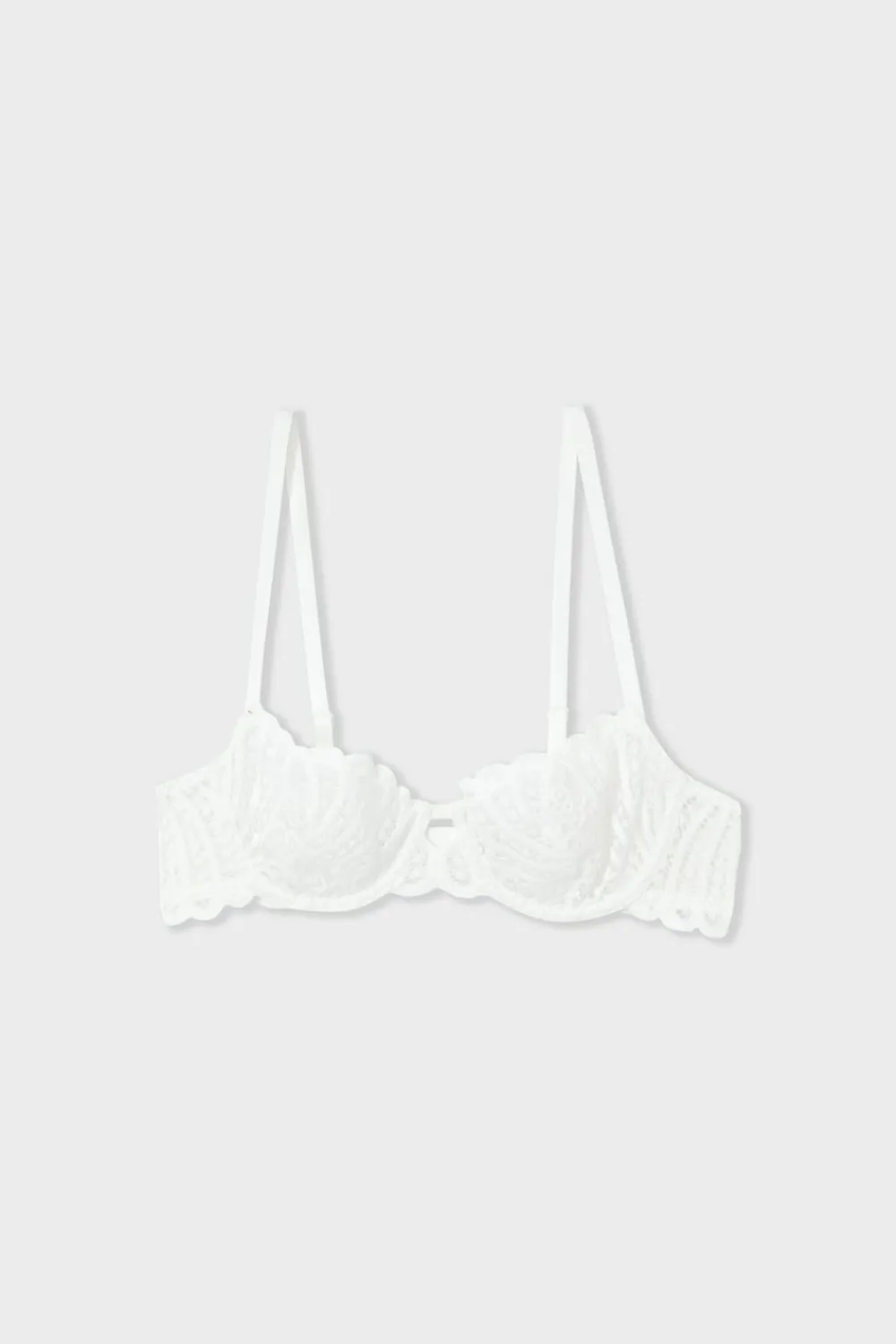 Clearance ETAM Sujetador N.9 - Balconnet con bordado crudo