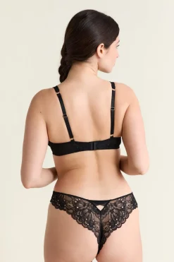 Clearance ETAM Sujetador N.9 - Balconnet de encaje NEGRO