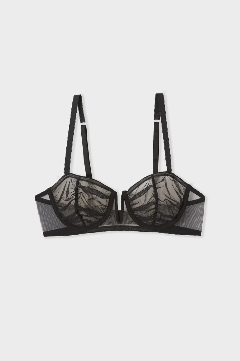 Discount ETAM Sujetador N.9 - Balconnet de tul NEGRO