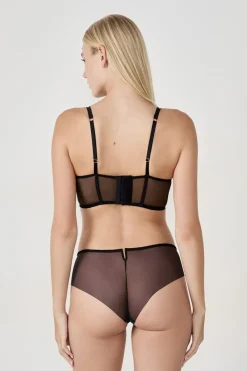 Hot ETAM Sujetador N.9 - Balconnet de tul NEGRO