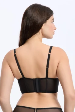 Hot ETAM Sujetador N.9 - Balconnet de tul NEGRO