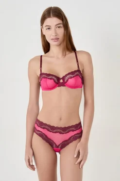 Outlet ETAM Sujetador N.9 - Balconnet de encaje PETUNIA