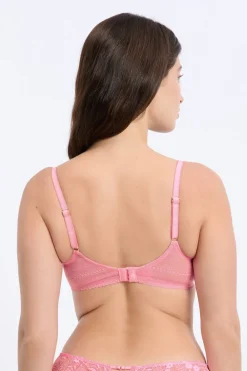 Clearance ETAM Sujetador N.9 - Balconnet de encaje ROSA