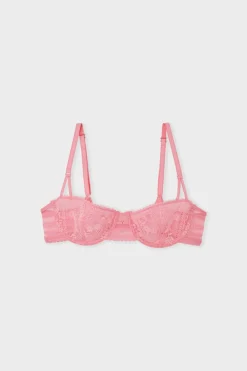 Clearance ETAM Sujetador N.9 - Balconnet de encaje ROSA