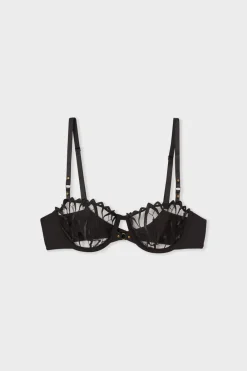 Online ETAM Sujetador N.9 - Balconnet de bordado NEGRO