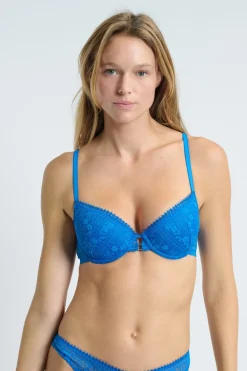 Outlet ETAM Sujetador N.4 - Copa fina AZUL VIVO