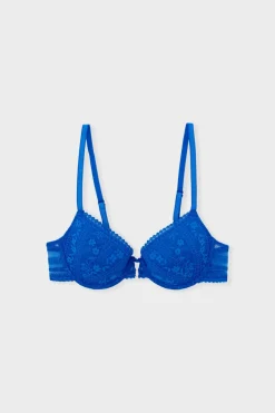 Outlet ETAM Sujetador N.4 - Copa fina AZUL VIVO