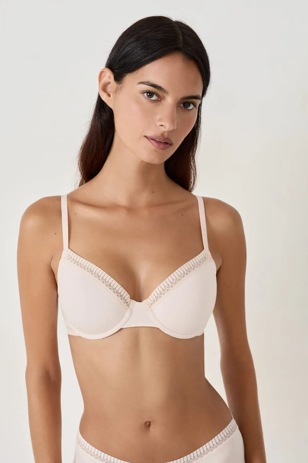 Discount ETAM Sujetador N.4 - Copas finas ROSA EMPOLVADO