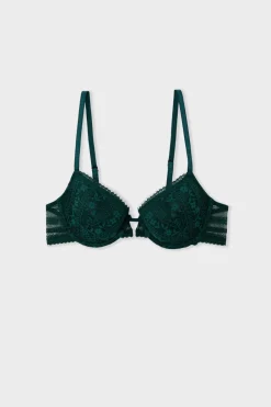 Sale ETAM Sujetador N.4 - Copas finas de encaje EMERAUDE