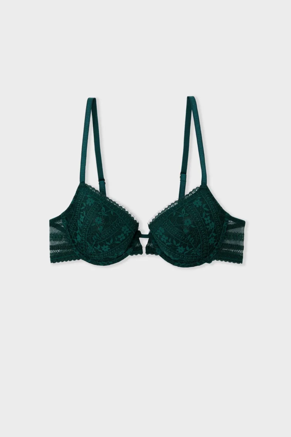 Sale ETAM Sujetador N.4 - Copas finas de encaje EMERAUDE