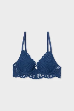 Best ETAM Sujetador N.2 - El push-up de encaje marino