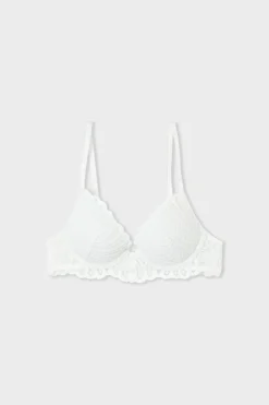 Online ETAM Sujetador N.2 - El push-up escote pronunciado con bordados crudo