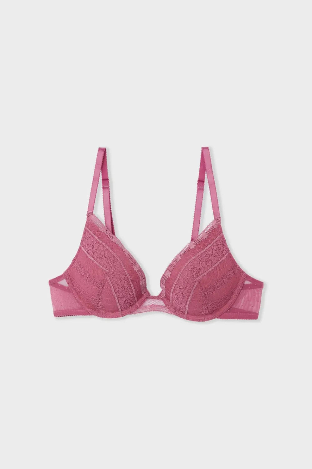 Hot ETAM Sujetador N.2 - El push-up escote pronunciado de encaje BLUSH