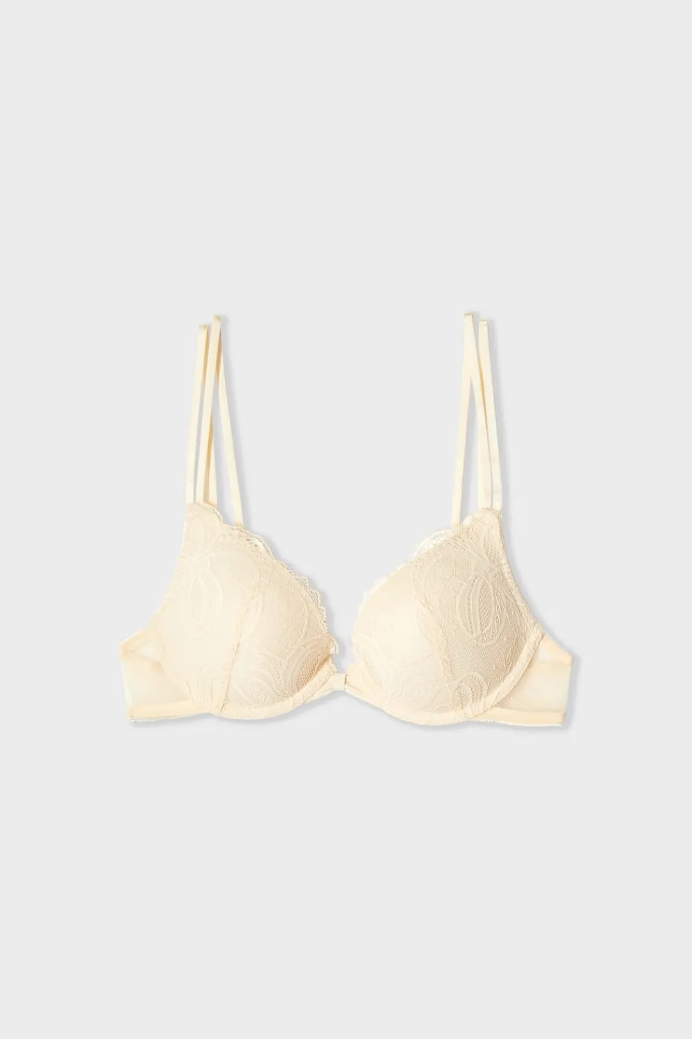 Outlet ETAM Sujetador N.2 - El push-up escote pronunciado de encaje BEIGE