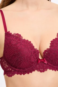 Outlet ETAM Sujetador N.2 - El push-up escote pronunciado BURDEOS GRANATE