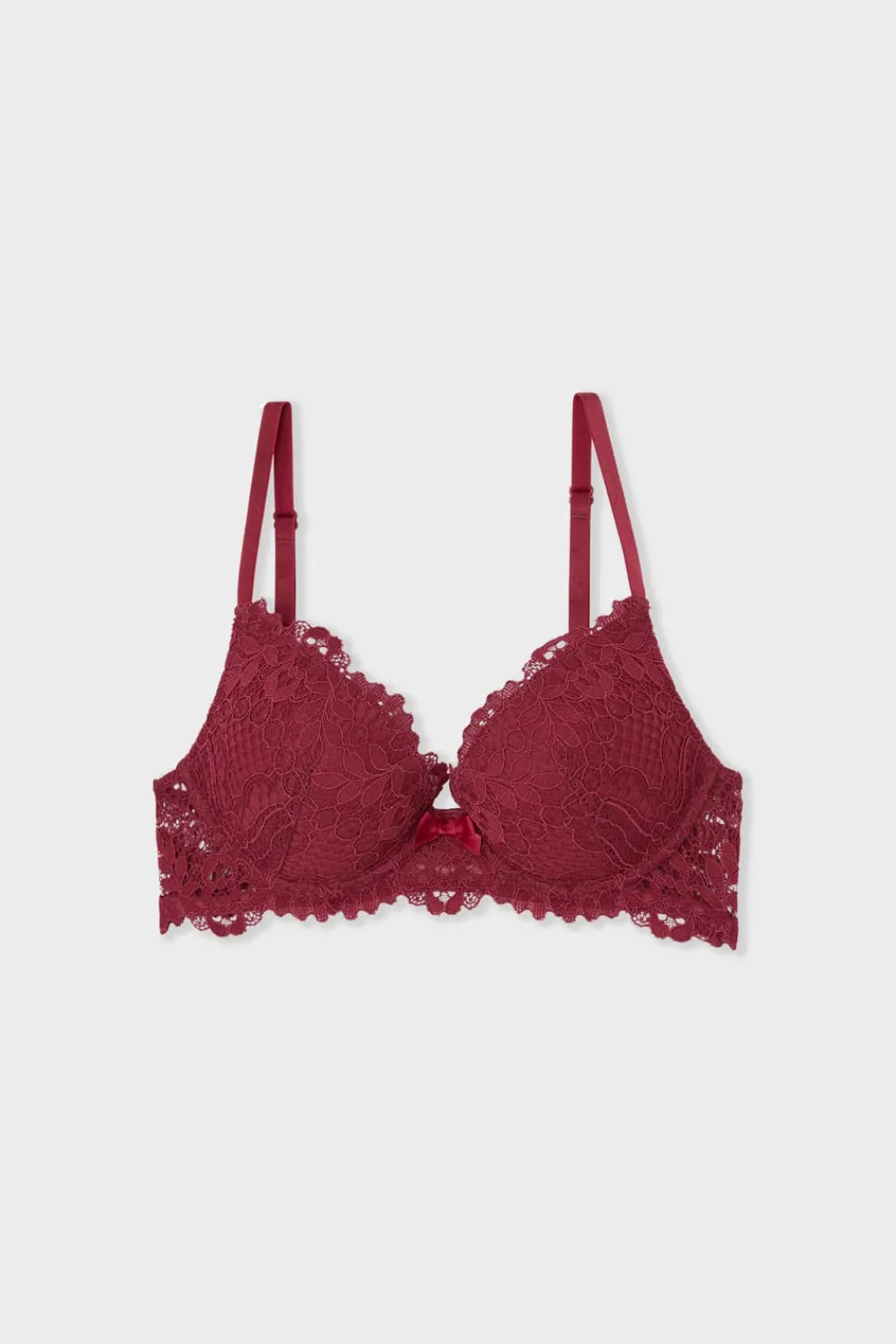 Outlet ETAM Sujetador N.2 - El push-up escote pronunciado BURDEOS GRANATE