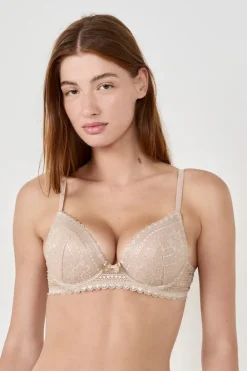 Outlet ETAM Sujetador N.2 - Push-up escotado DUNE